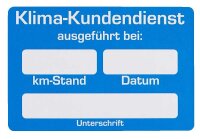 EICHNER Aufkleber Klima-Kundendienst ausgeführt bei,...