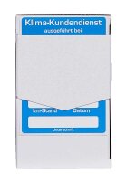 EICHNER Aufkleber Klima-Kundendienst ausgeführt bei, blau/weiß, 250 St.
