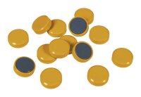 EICHNER Magnete gelb, Kunststoff Ø 3,0 cm, 20 St.