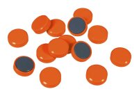 EICHNER Magnete orange, Kunststoff Ø 3,0 cm, 20 St.