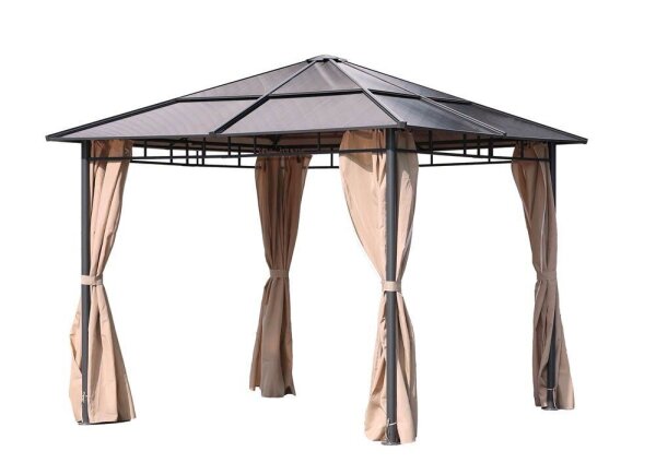 Garden Pleasure Pavillon NAPA viereckig, anthrazit, 1 St.