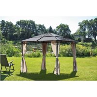 Garden Pleasure Pavillon NAPA viereckig, anthrazit, 1 St.