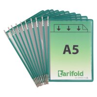 tarifold Sichttafeln DIN A5 grün, Öffnung oben,...