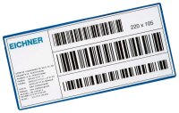 EICHNER Etikettentaschen blau 22,0 x 10,5 cm, 10 St.