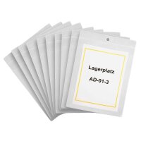 EICHNER Sichttaschen DIN A5 transparent glatt 0,20 mm, 10...
