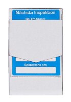 EICHNER Aufkleber Nächste Inspektion bei, blau/weiß, 250 St.