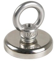 EICHNER Ösen Magnete silber, Metall Ø 4,0 x 7,8 cm, 5 St.