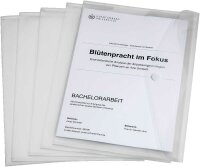 EICHNER Dokumententaschen DIN A4 quer transparent glatt,...