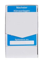 EICHNER Aufkleber Nächster Klimaanlagen-Kühlmittelwechse, blau/weiß, 250 St.