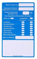 EICHNER Aufkleber Inspektion, blau/weiß, 100 St.