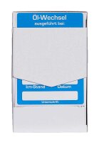 EICHNER Aufkleber Ölwechsel ausgeführt, blau/weiß, 250 St.