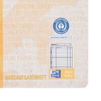 OXFORD Hausaufgabenheft Recycling Lineatur SL liniert DIN A5 ohne Rand, 48 Blatt, 1 St.