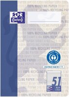 OXFORD Schulhefte Recycling Lineatur 51 liniert DIN A6...