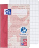 OXFORD Schulhefte Recycling Lineatur 52 kariert DIN A6...
