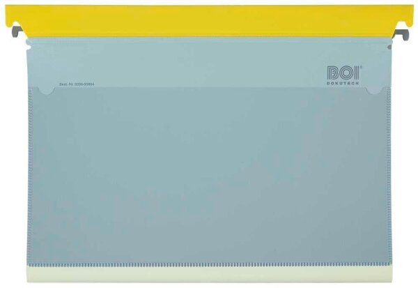 BOI Patienten-Dokumentations-Hängemappe Kunststoff gelb DIN A4 1x Schlauchmechanik, 1 St.