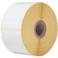 brother Etikettenrollen für Etikettendrucker weiß, 51,0 x 26,0 mm, 16 x 1900 Etiketten