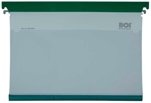 BOI Patienten-Dokumentations-Hängemappe Kunststoff grün DIN A4 1x Schlauchmechanik, 1 St.