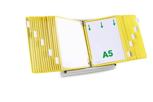 tarifold Sichttafelsystem 435304 DIN A5 gelb mit 30 St. Sichttafeln, 1 St.