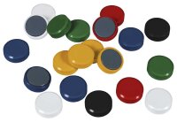 EICHNER Magnete farbsortiert, Kunststoff Ø 3,0 cm,...