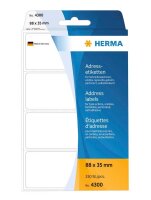HERMA Adressetiketten 4300 weiß 88,0 x 35,0 mm, 250...