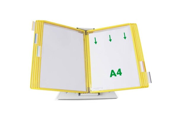 tarifold Sichttafelsystem 434104 DIN A4 gelb mit 10 St. Sichttafeln, 1 St.