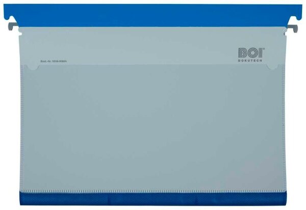 BOI Patienten-Dokumentations-Hängemappe Kunststoff blau DIN A4 1x Schlauchmechanik, 1 St.