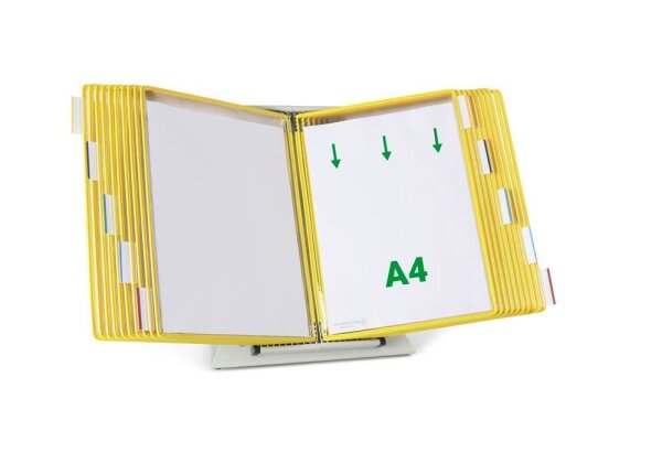 tarifold Sichttafelsystem 434204 DIN A4 gelb mit 20 St. Sichttafeln, 1 St.