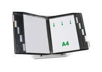 tarifold Sichttafelsystem 434207 DIN A4 schwarz mit 20...