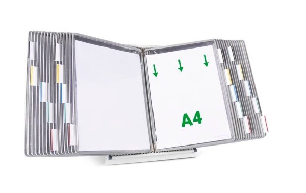 tarifold Sichttafelsystem 434300 DIN A4 grau mit 30 St. Sichttafeln, 1 St.