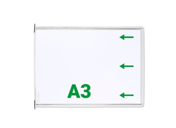 tarifold Sichttafeln mit 5 Aufsteckreitern DIN A3 quer weiß, Öffnung seitlich, 10 St.