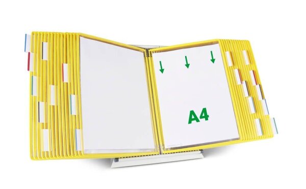 tarifold Sichttafelsystem 434304 DIN A4 gelb mit 30 St. Sichttafeln, 1 St.