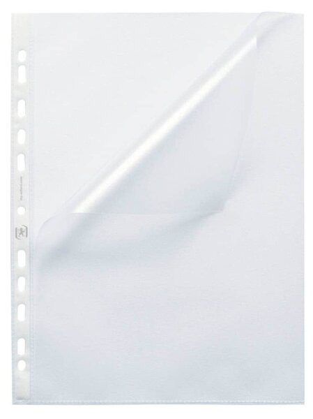 OXFORD Prospekthüllen DIN A4 transparent genarbt 0,12 mm, 100 St.