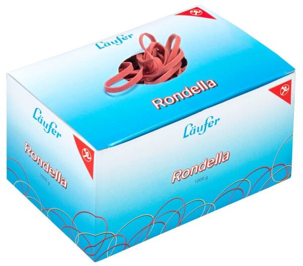 Läufer Gummibänder Rondella rot 6,0 mm, Ø 125,0 mm, 1,0 kg