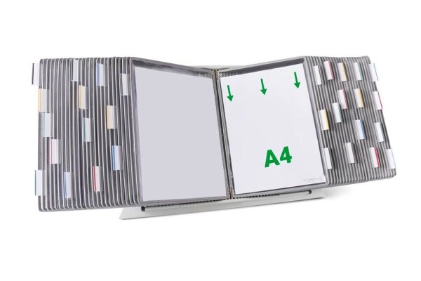 tarifold Sichttafelsystem 434500 DIN A4 grau mit 50 St. Sichttafeln, 1 St.