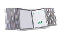 tarifold Sichttafelsystem 434500 DIN A4 grau mit 50 St....