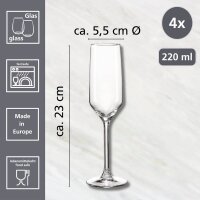 Ritzenhoff & Breker Sektgläser Rumba 220,0 ml, 4...