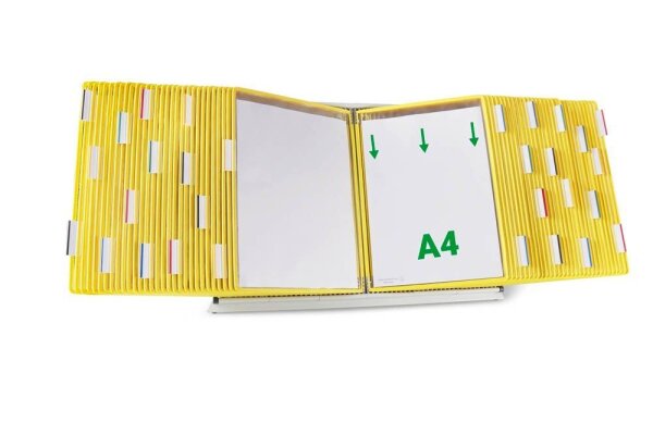 tarifold Sichttafelsystem 434604 DIN A4 gelb mit 60 St. Sichttafeln, 1 St.