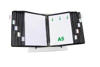 tarifold Sichttafelsystem 435207 DIN A5 schwarz mit 20...