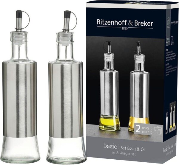 Ritzenhoff & Breker Essig-Öl-Spender Basic 2x 320,0 ml, 2 St.