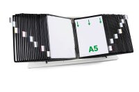 tarifold Sichttafelsystem 435407 DIN A5 schwarz mit 40...