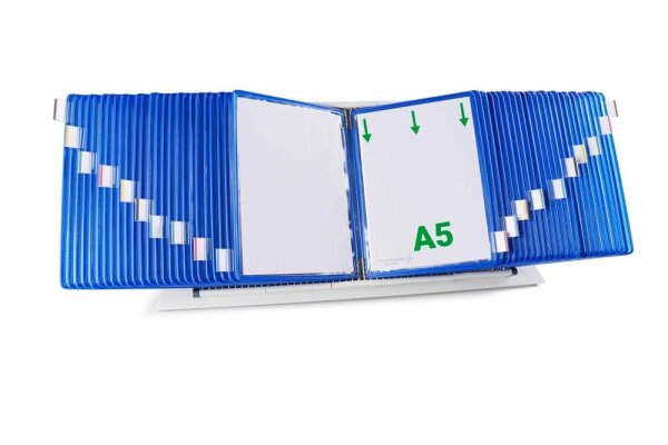 tarifold Sichttafelsystem 435501 DIN A5 blau mit 50 St. Sichttafeln, 1 St.