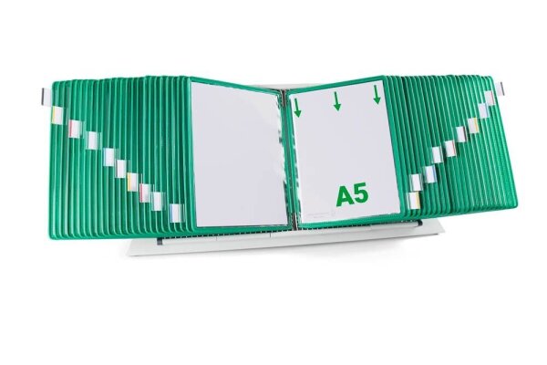 tarifold Sichttafelsystem 435505 DIN A5 grün mit 50 St. Sichttafeln, 1 St.