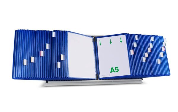 tarifold Sichttafelsystem 435601 DIN A5 blau mit 60 St. Sichttafeln, 1 St.