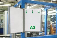tarifold Wand-Sichttafelsystem 413100 DIN A3 grau mit 10...