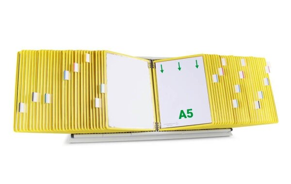 tarifold Sichttafelsystem 435604 DIN A5 gelb mit 60 St. Sichttafeln, 1 St.