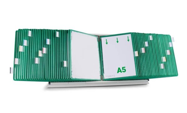 tarifold Sichttafelsystem 435605 DIN A5 grün mit 60 St. Sichttafeln, 1 St.