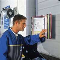 tarifold Wand-Sichttafelsystem 413109 DIN A3 farbsortiert mit 10 St. Sichttafeln, 1 St.