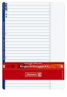 BRUNNEN Ringbucheinlagen A4 liniert, 50 Blätter