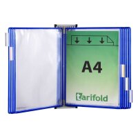tarifold Wand-Sichttafelsystem 414101 DIN A4 blau mit 10...