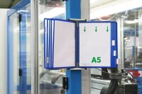 tarifold Wand-Sichttafelsystem 415101 DIN A5 blau mit 10...